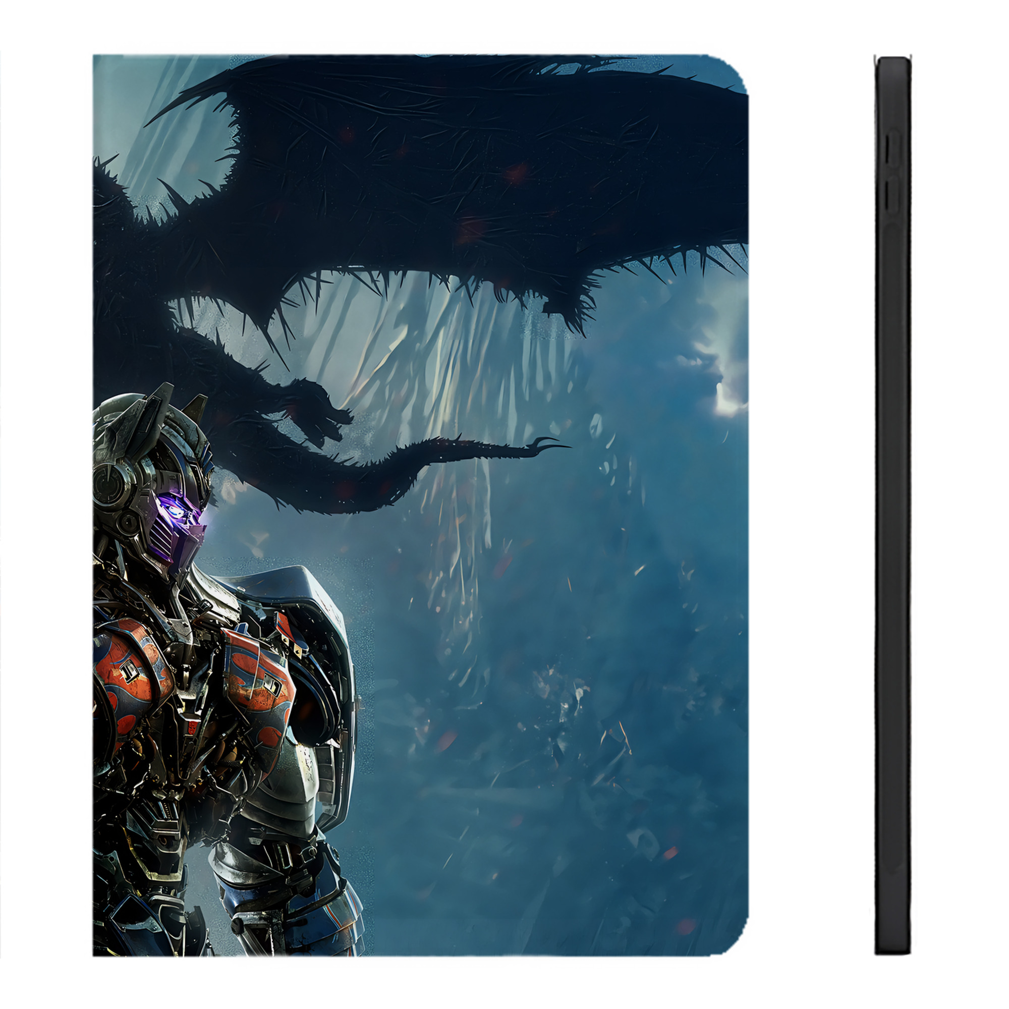 （画像用） Transformers トランスフォーマー IPadケース ペンホルダー付き ブックスタイルデザイン